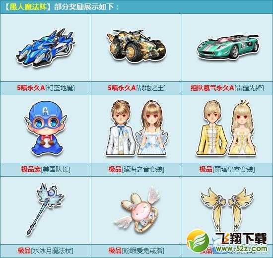 《QQ飞车》愚人魔法阵开启 极品5喷A欢乐开抢