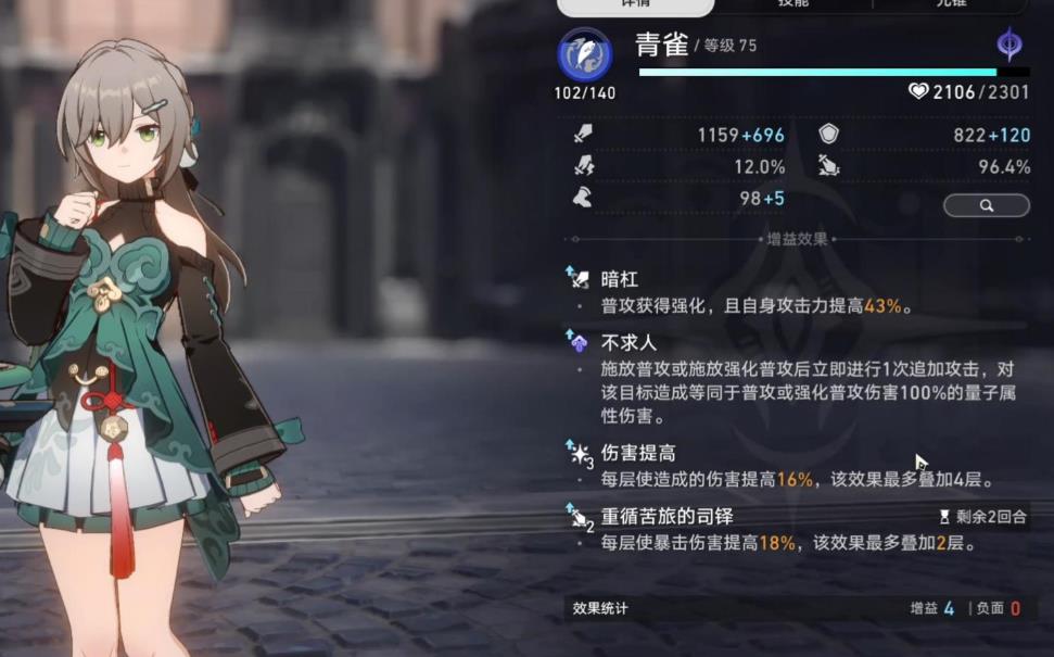 崩坏星穹铁道青雀遗器怎么搭配