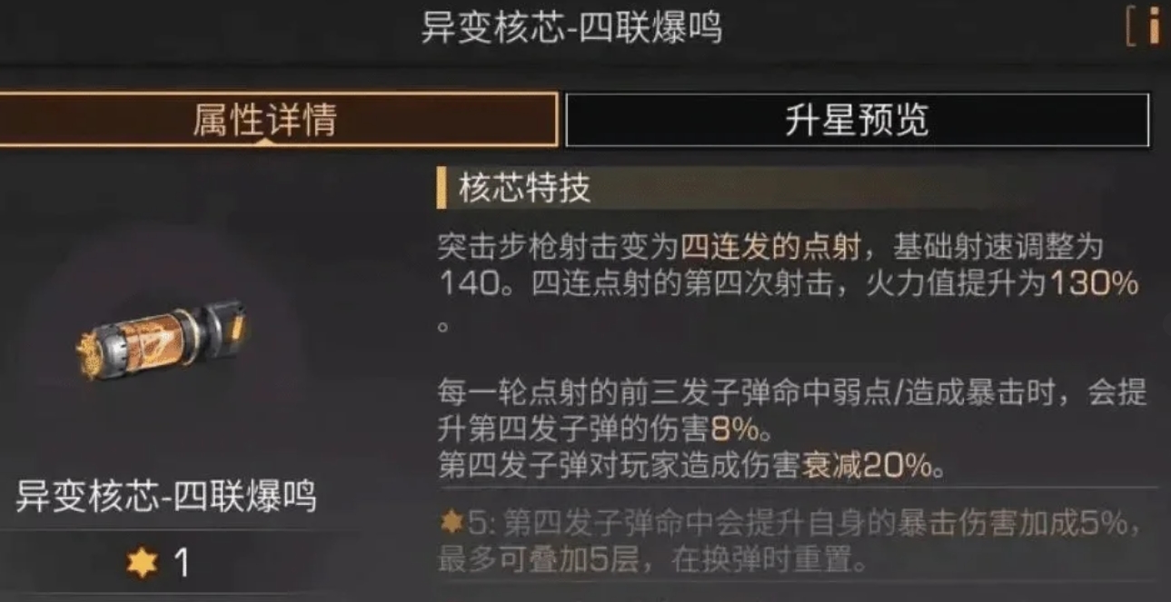 明日之后突击步枪核芯有哪些