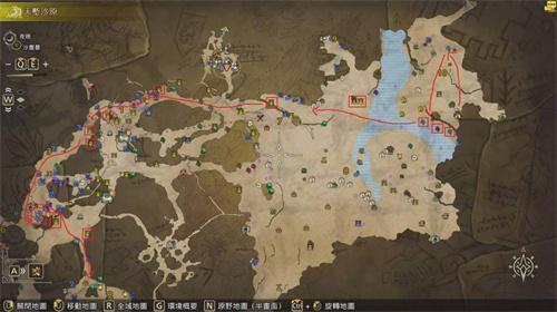 怪物猎人荒野天堑沙原怎么快速采集材料-快速采集路线