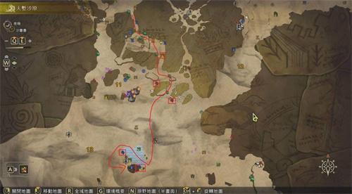 怪物猎人荒野天堑沙原快速采集路线