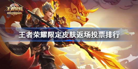 王者荣耀限定皮肤返场投票排行-六周年限定皮肤返场投票谁最高