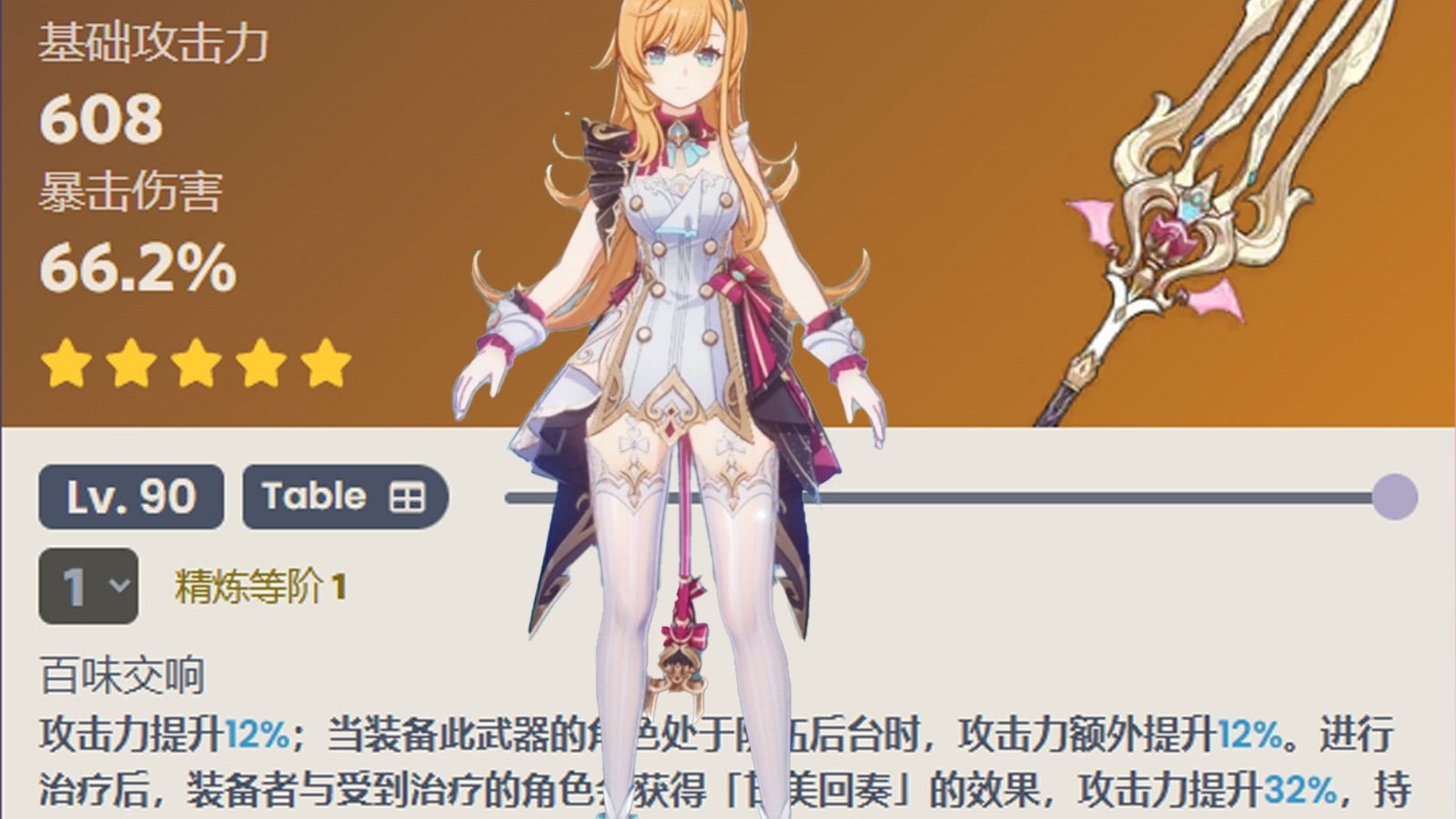 原神爱可菲武器怎么选