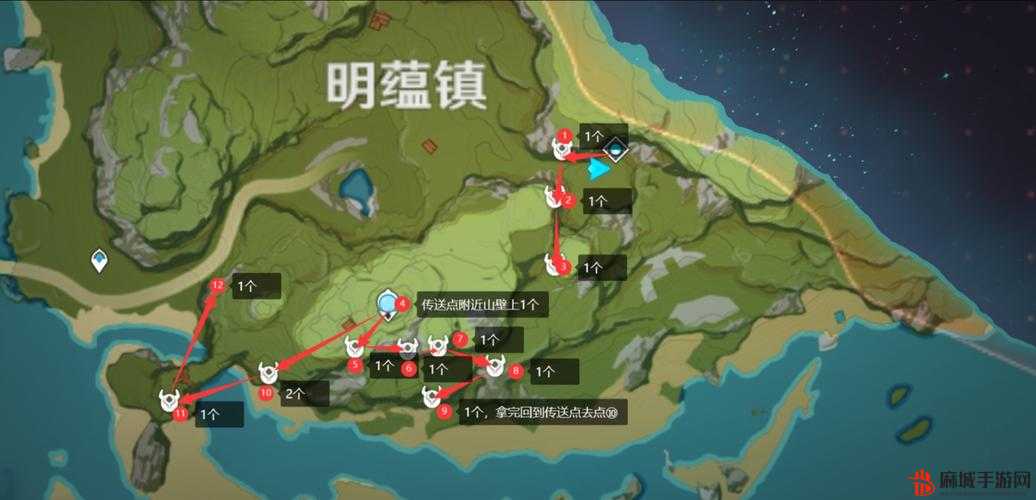 原神3.3版琉璃带采集路线与采集路线图详解