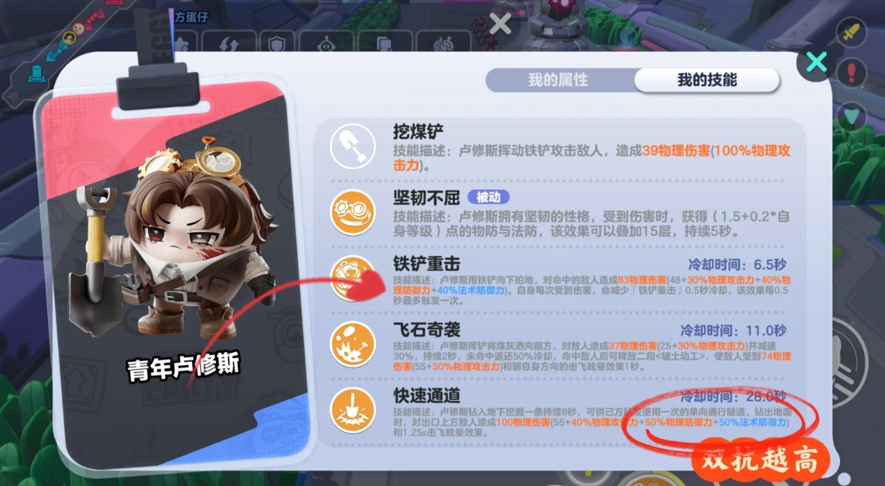 蛋仔派对矿工卢修斯技能怎么样