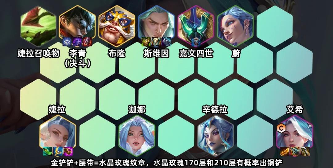 金铲铲之战水晶艾希怎么玩