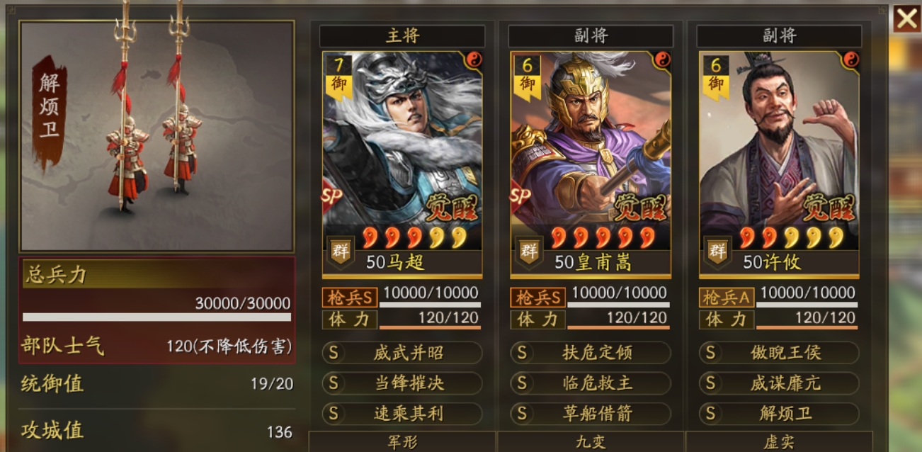 三国志战略版长安之乱好用皇马有几种