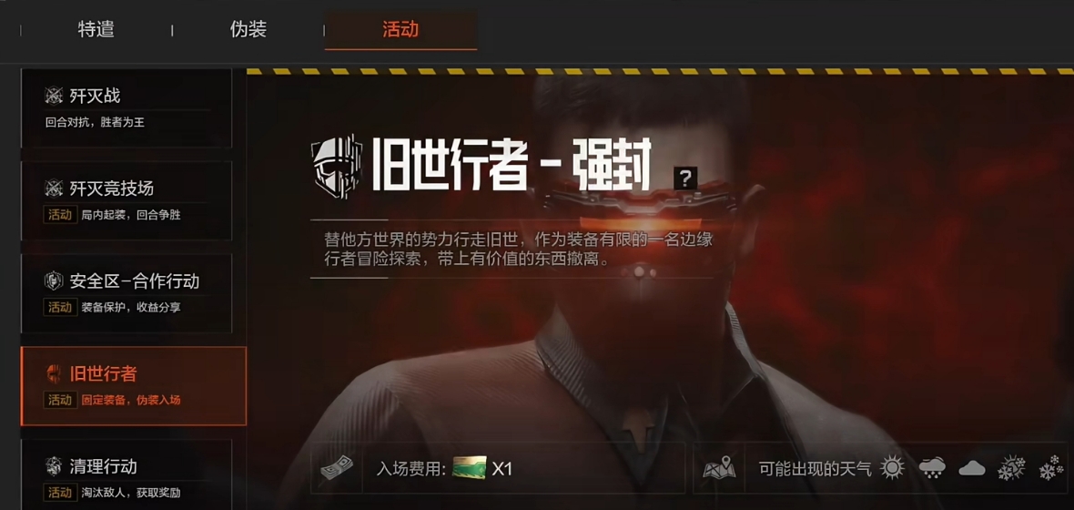 暗区突围旧世行者活动该怎么玩