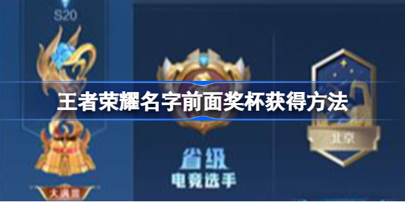 王者荣耀名字前面奖杯获得方法-王者荣耀名字前面奖杯怎么获得