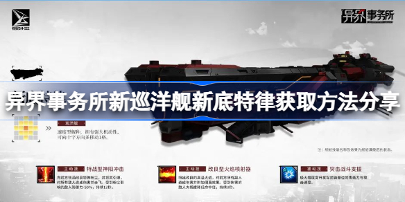 异界事务所新巡洋舰新底特律获取方法分享-新底特律怎么获取