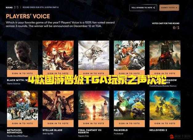 TGA2022玩家之声是什么游戏？2022年度TGA玩家之声游戏介绍