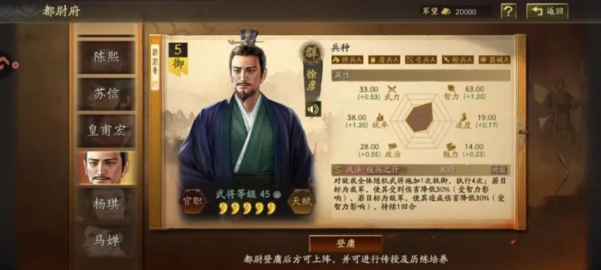 三国志战略版徐彦的可玩性高吗